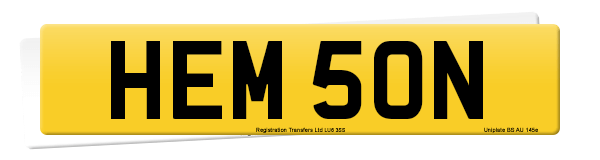 Registration number HEM 50N